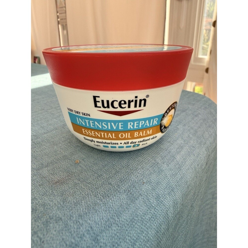 Eucerin Intensive Repair ESSENTIAL OIL BALM 7oz Restores Radiance Dry Skin New